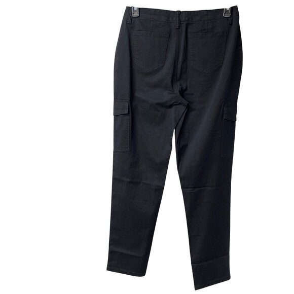 Lands' End‎ Women's Cargo Chino Black Pant size 8 NWT - Picture 6 of 9